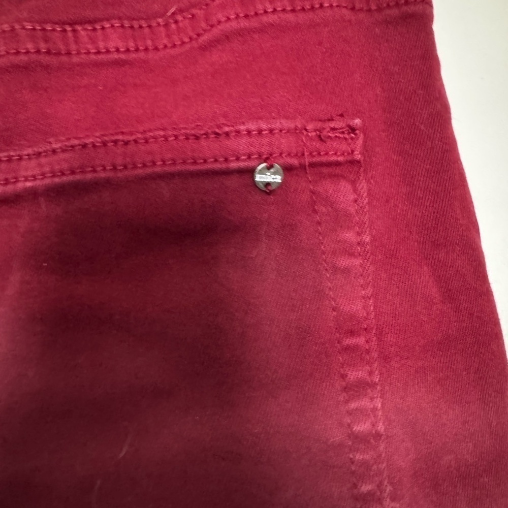 Altar’d state Loraline Straight Leg maroon raw hem Pants size 30 - Picture 4 of 9